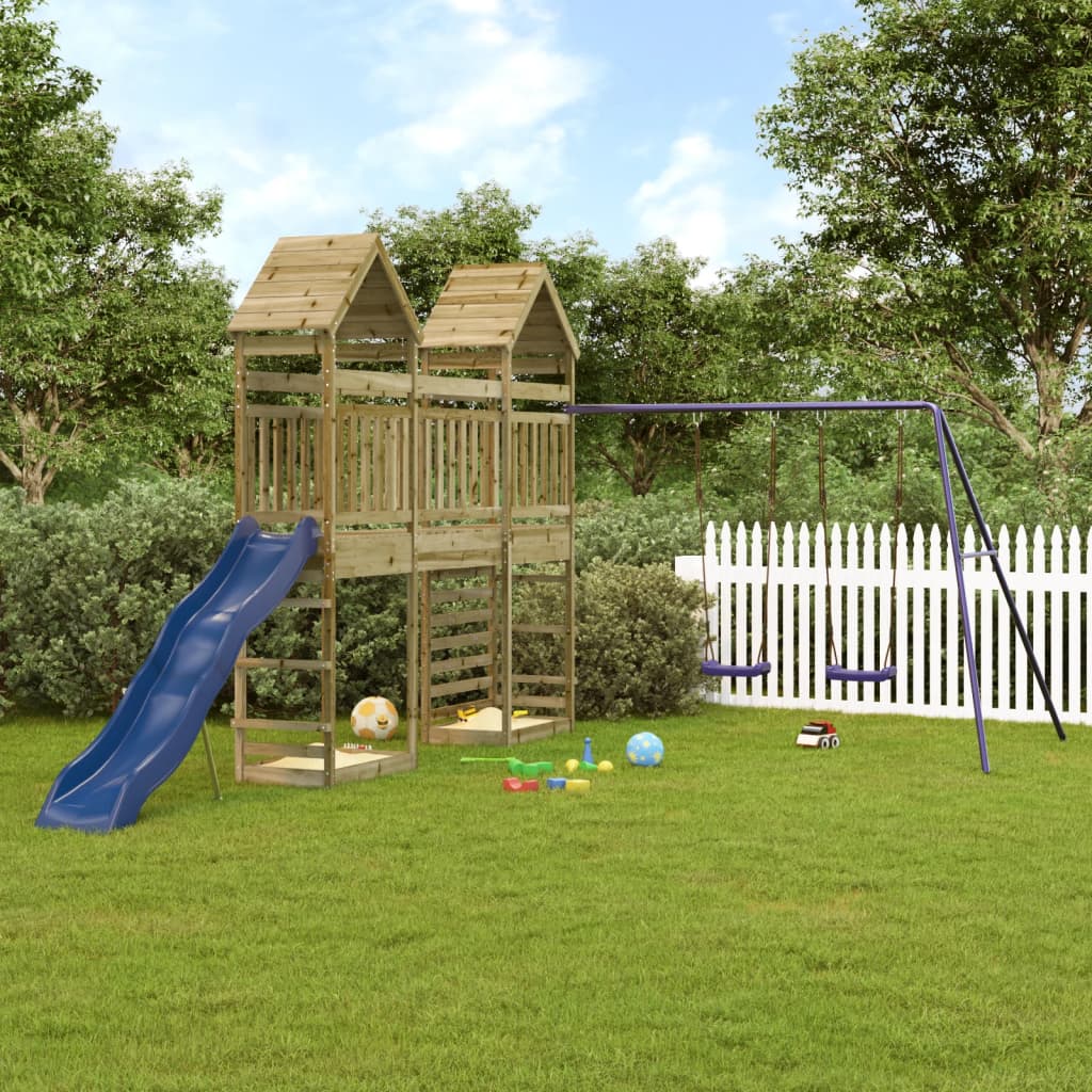 Berkfield Outdoor Playset Impregnated Wood Pine