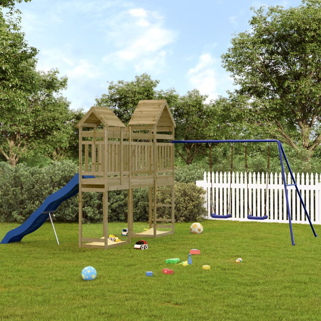 Berkfield Outdoor Playset Impregnated Wood Pine