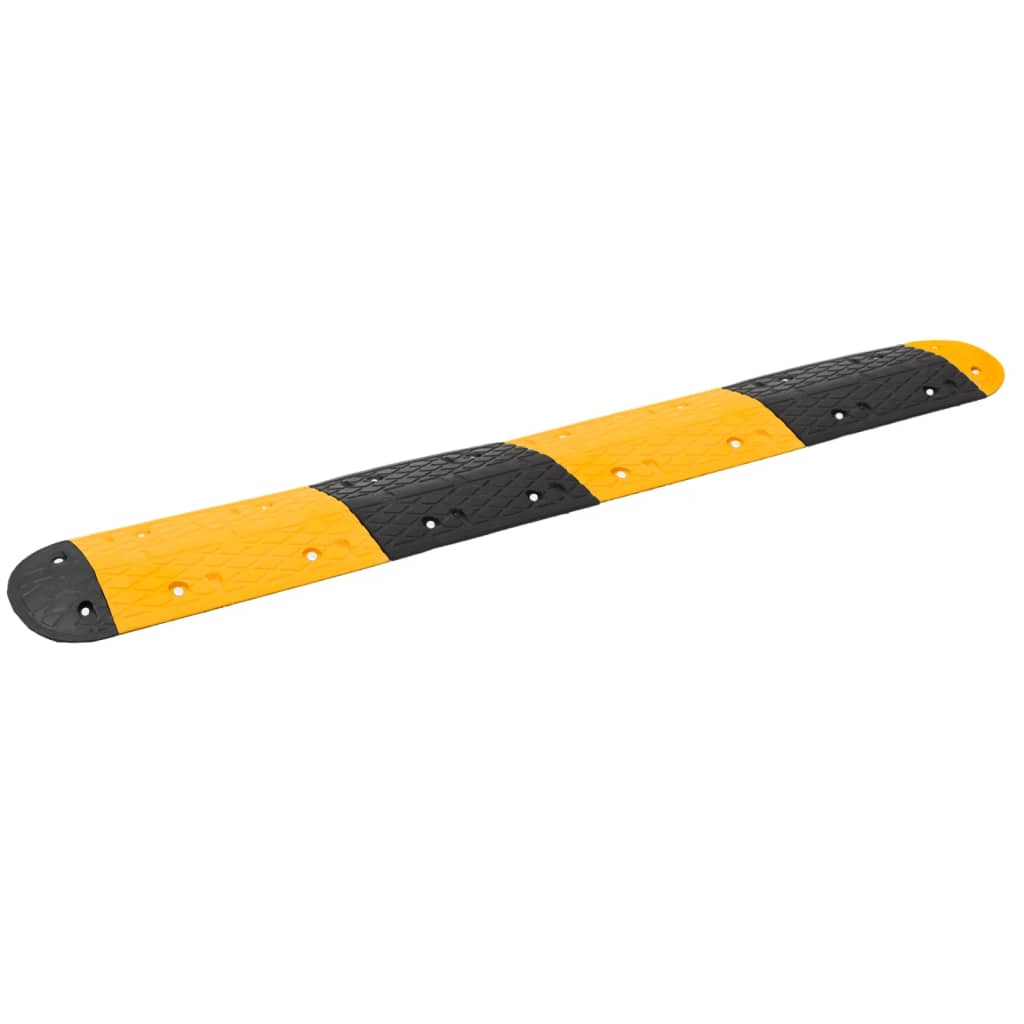 Berkfield Speed Hump Yellow&Black 226x32.5x4 cm Rubber