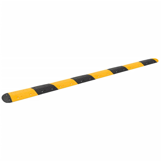 Berkfield Speed Hump Yellow&Black 420x32.5x4 cm Rubber