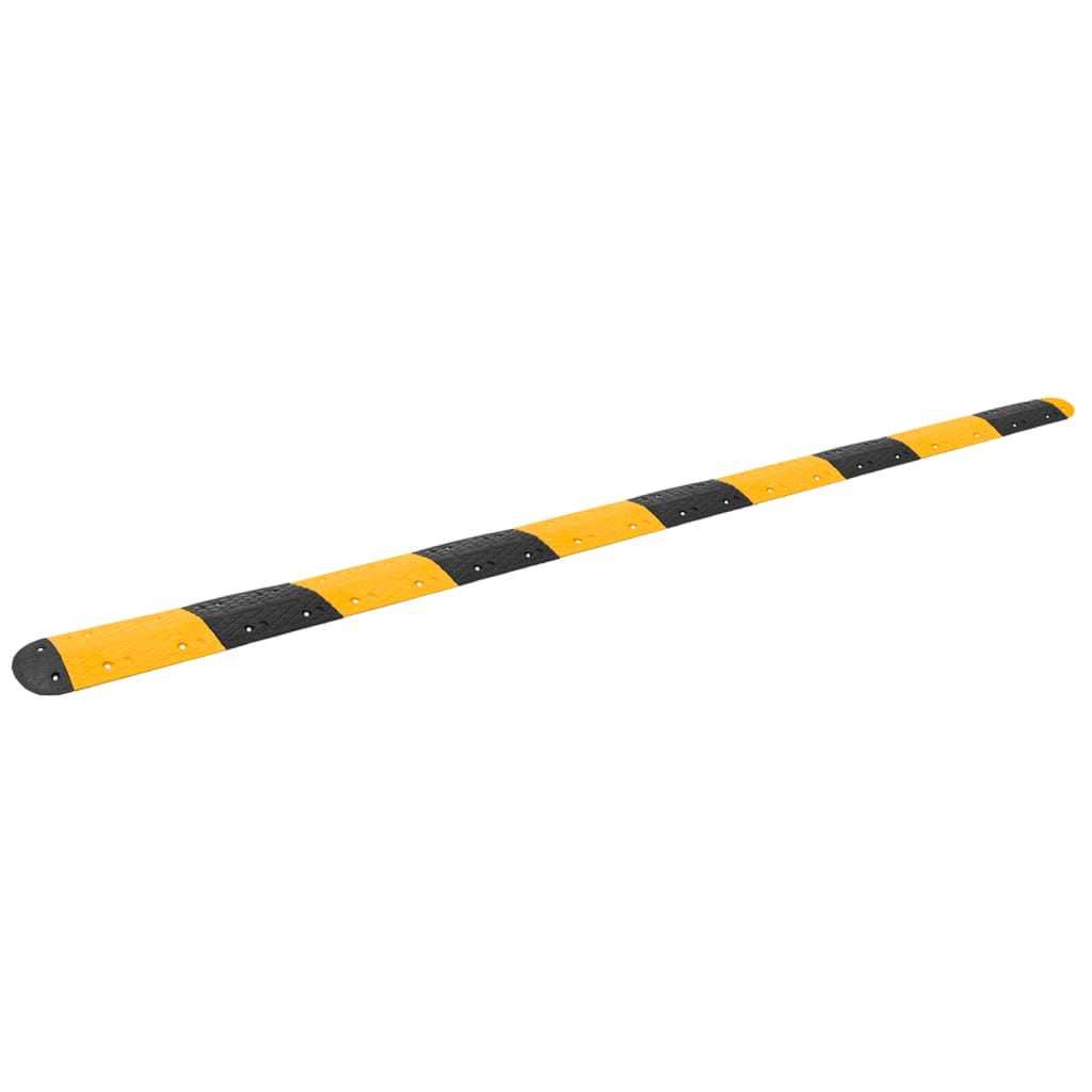 Berkfield Speed Hump Yellow&Black 517x32.5x4 cm Rubber
