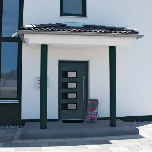 Berkfield Front Door Anthracite 110x210 cm Aluminium and PVC