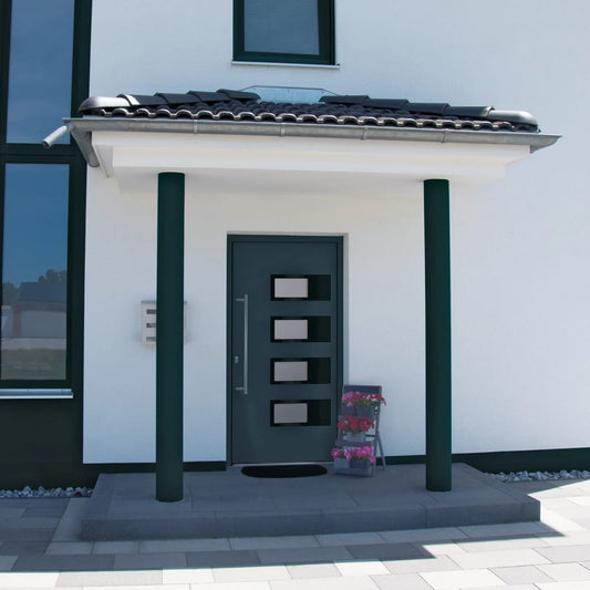 Berkfield Front Door Anthracite 100x210 cm Aluminium and PVC