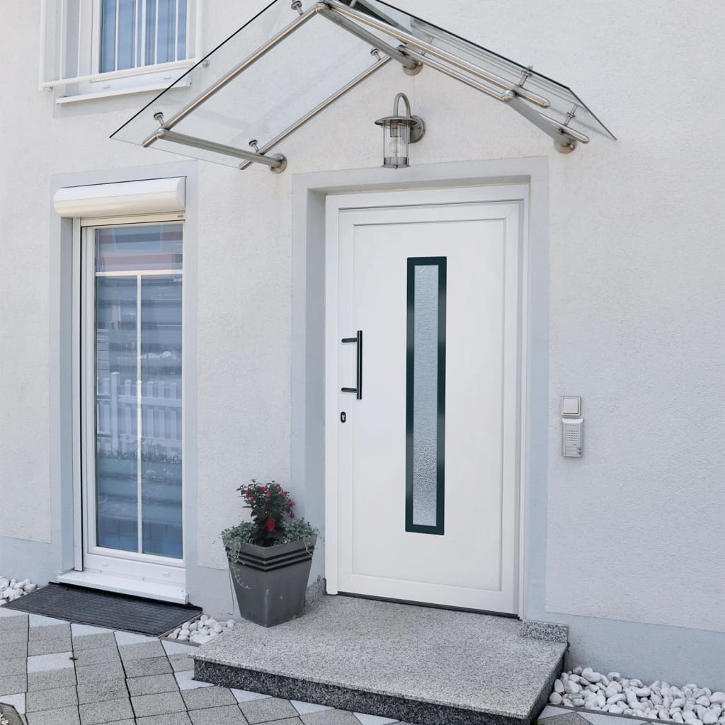 Berkfield Front Door White 98x200 cm PVC