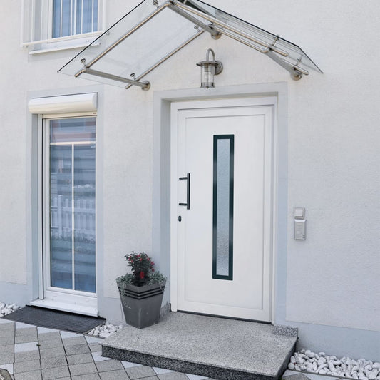 Berkfield Front Door White 108x200 cm PVC
