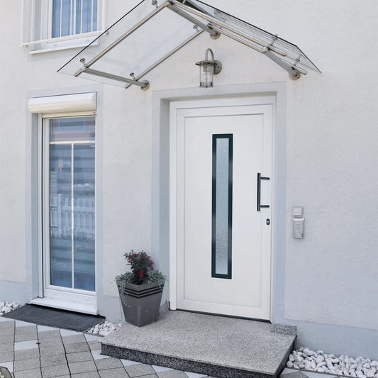 Berkfield Front Door White 88x200 cm PVC