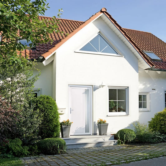 Berkfield Front Door White 98x208 cm PVC
