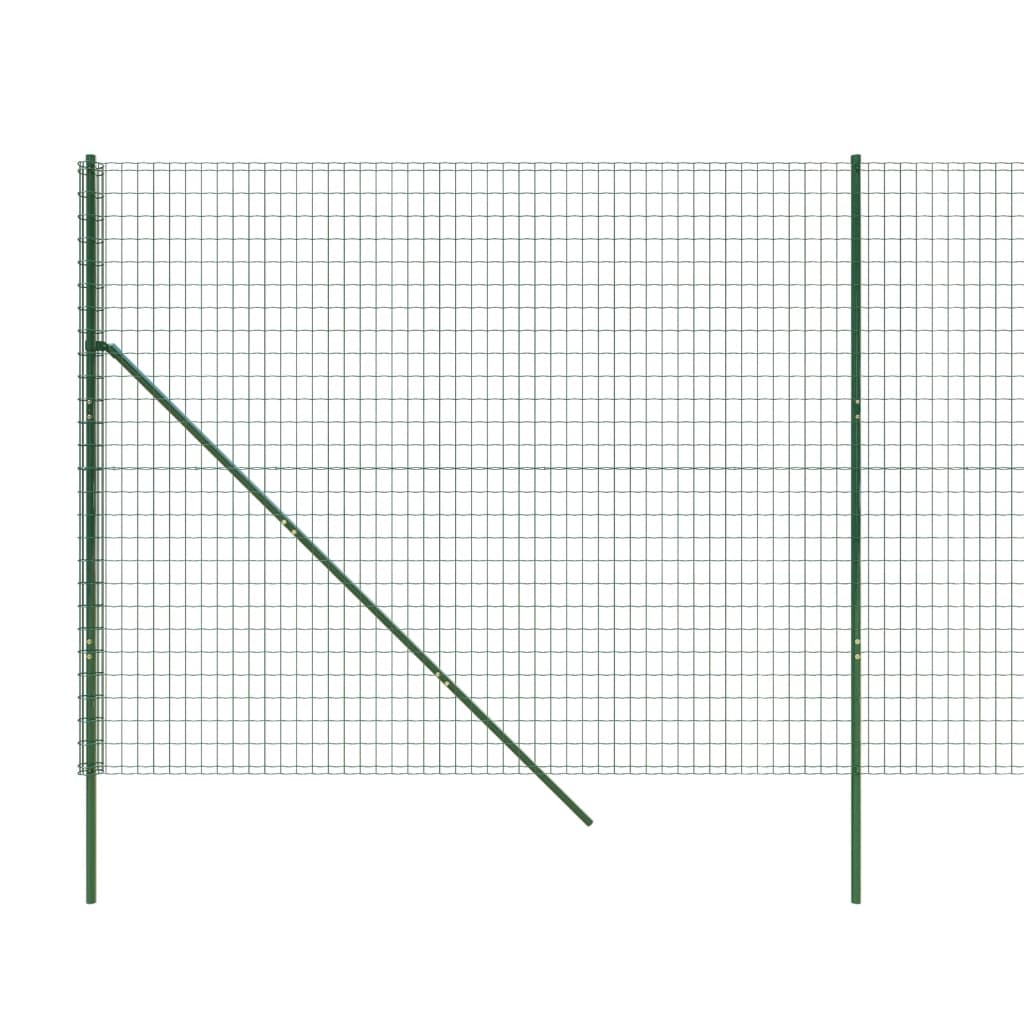 Berkfield Wire Mesh Fence Green 2x10 m Galvanised Steel