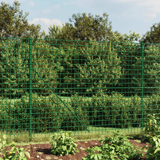 Berkfield Wire Mesh Fence Green 1.8x25 m Galvanised Steel