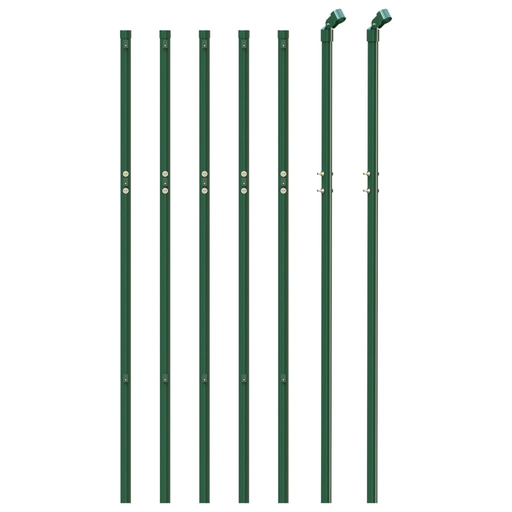 Berkfield Wire Mesh Fence Green 1.1x10 m Galvanised Steel