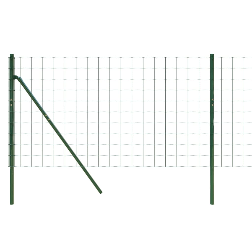 Berkfield Wire Mesh Fence Green 1.1x10 m Galvanised Steel