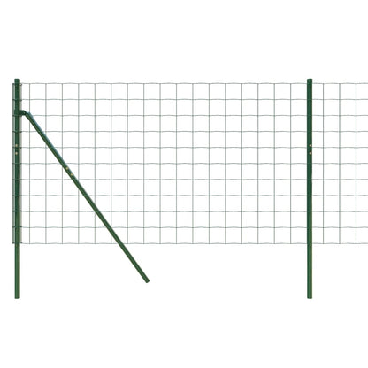 Berkfield Wire Mesh Fence Green 1.1x10 m Galvanised Steel