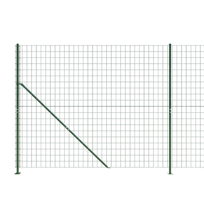 Berkfield Wire Mesh Fence with Flange Green 1.6x10 m
