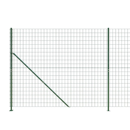 Berkfield Wire Mesh Fence with Flange Green 2x10 m