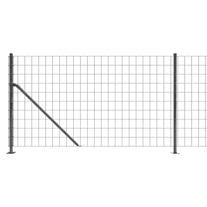 Berkfield Wire Mesh Fence with Flange Anthracite 0.8x25 m