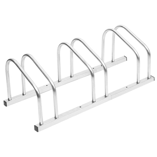 Berkfield Bike Rack for 3 Bikes Galvanised Steel