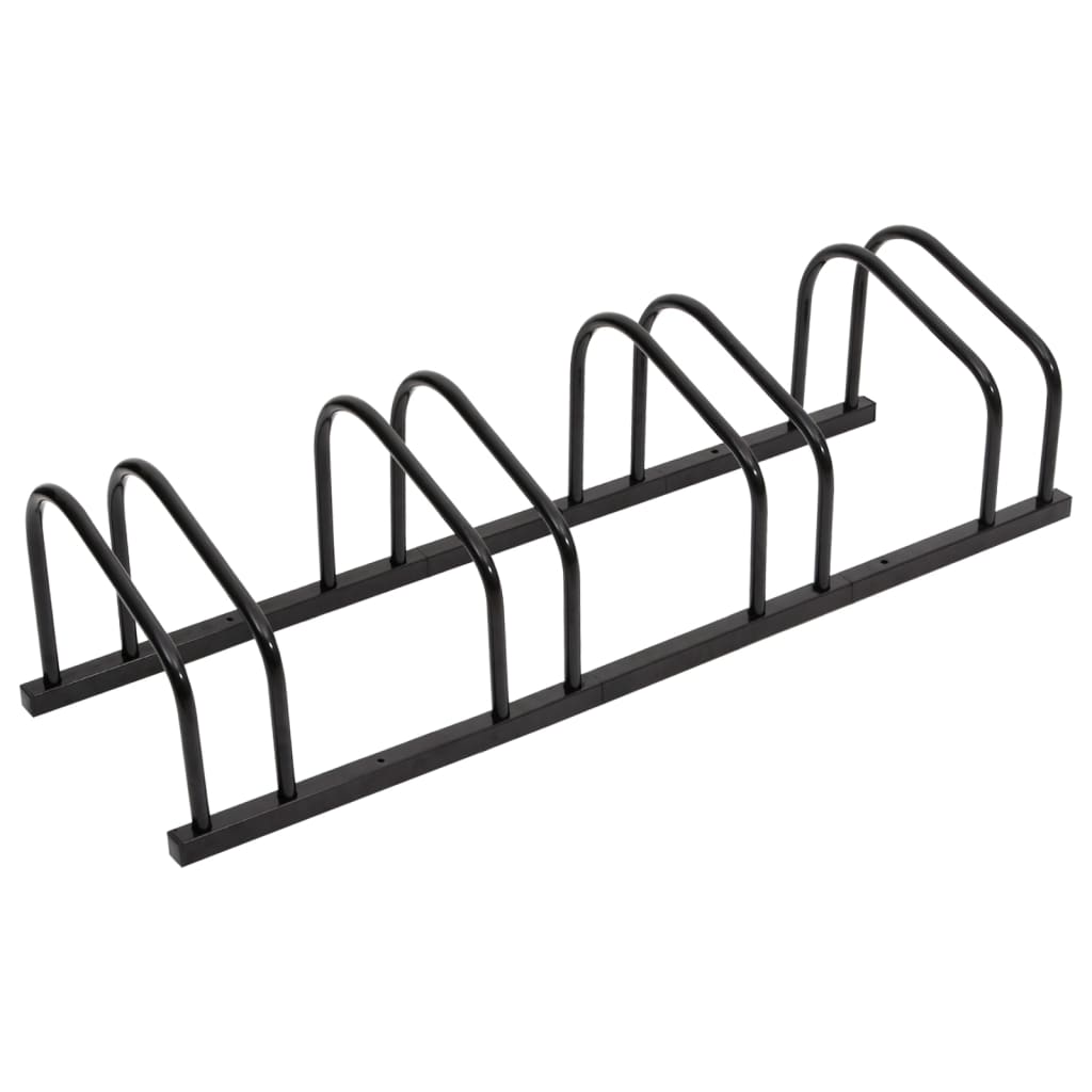 Berkfield Bike Rack for 4 Bikes Black Steel
