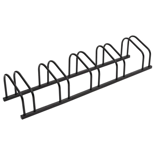 Berkfield Bike Rack for 5 Bikes Black Steel