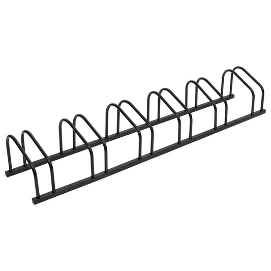 Berkfield Bike Rack for 6 Bikes Black Steel