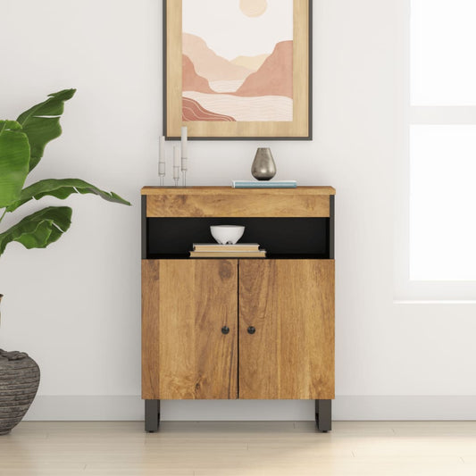 Berkfield Sideboard with 2 Doors 60x33x75 cm Solid Wood Mango