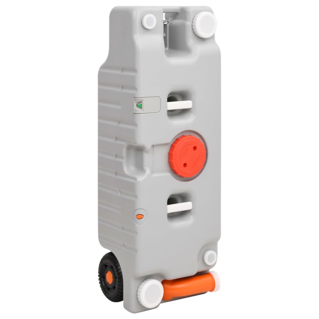 Berkfield Wheeled Water Tank for Camping 75 L Grey