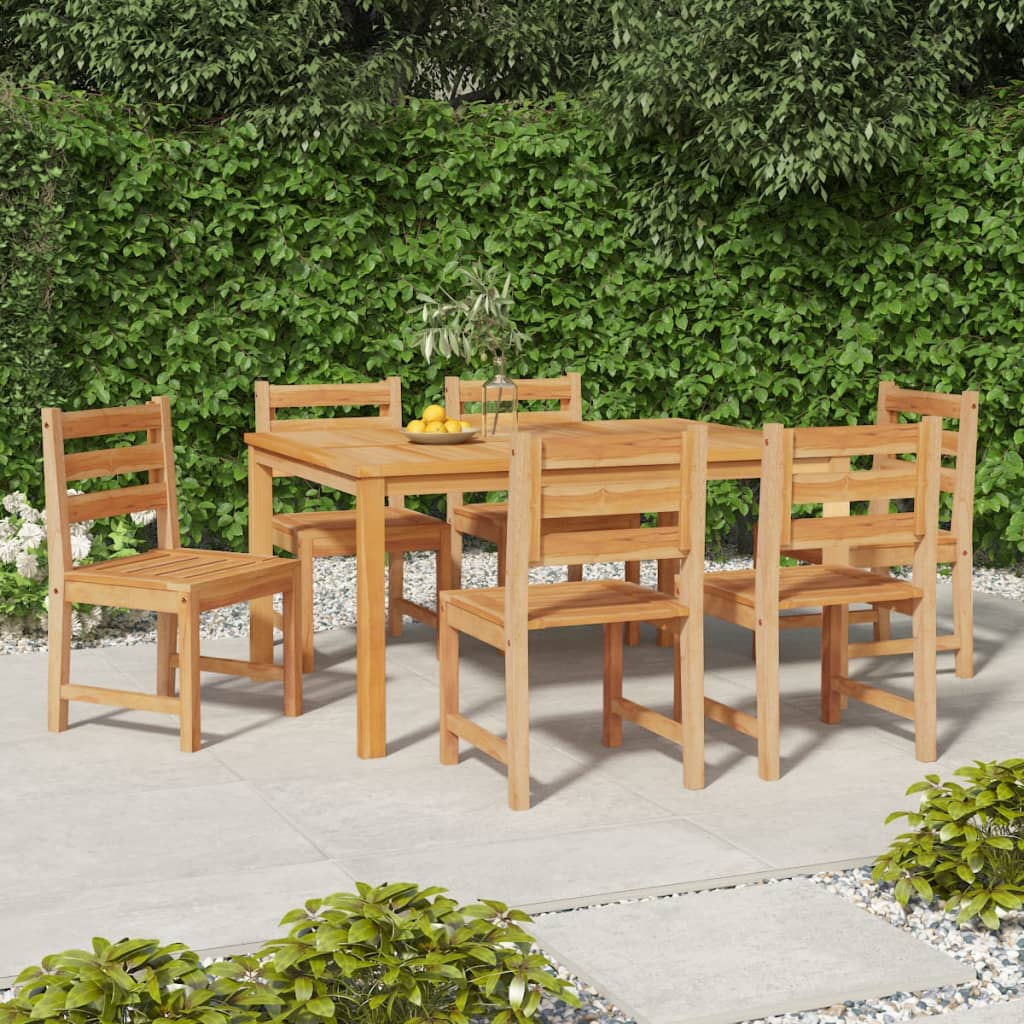 Berkfield Garden Chairs 6 pcs Solid Wood Teak