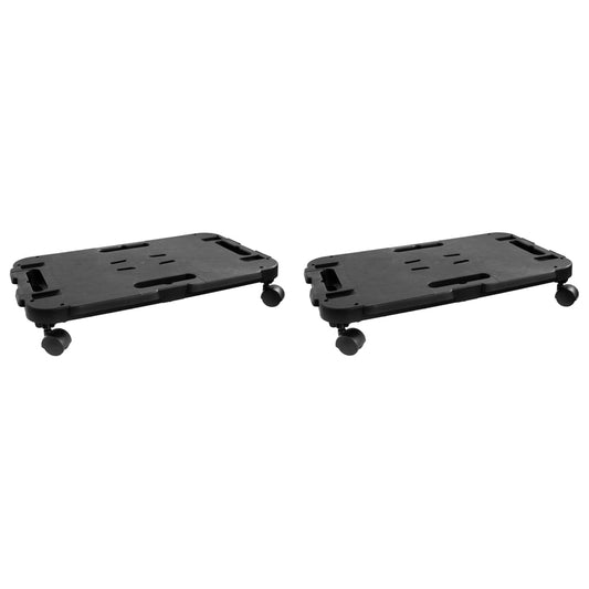 Berkfield Transport Trolleys 2 pcs Black Polypropylene 200 kg
