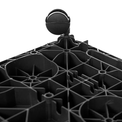 Berkfield Transport Trolleys 5 pcs Black Polypropylene 200 kg