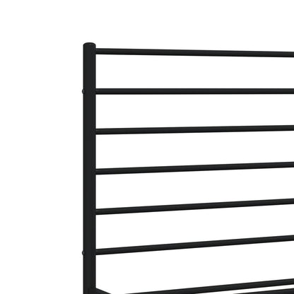 Berkfield Metal Bed Frame with Headboard and Footboard Black 180x200 cm 6FT Super King