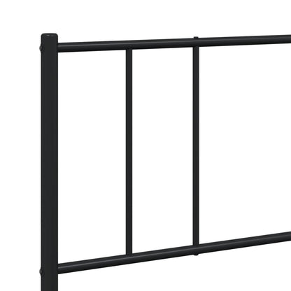 Berkfield Metal Bed Frame with Headboard and Footboard Black 180x200 cm 6FT Super King