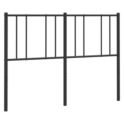 Berkfield Metal Headboard Black 150 cm