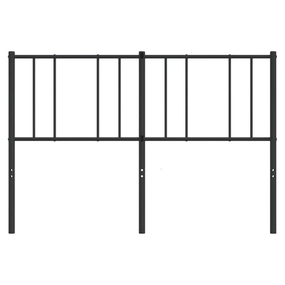 Berkfield Metal Headboard Black 150 cm