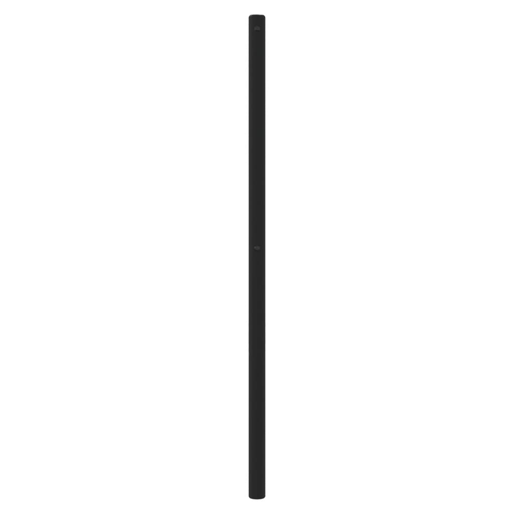 Berkfield Metal Headboard Black 150 cm