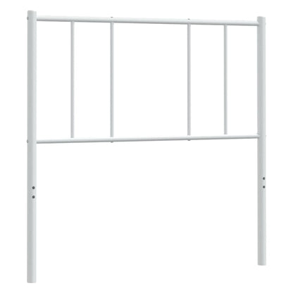 Berkfield Metal Headboard White 80 cm