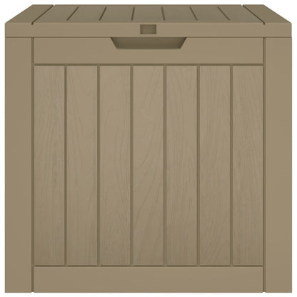 Berkfield Garden Storage Box Light Brown 55.5x43x53 cm Polypropylene