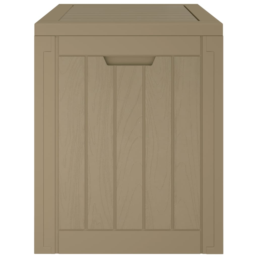 Berkfield Garden Storage Box Light Brown 55.5x43x53 cm Polypropylene