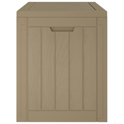 Berkfield Garden Storage Box Light Brown 55.5x43x53 cm Polypropylene