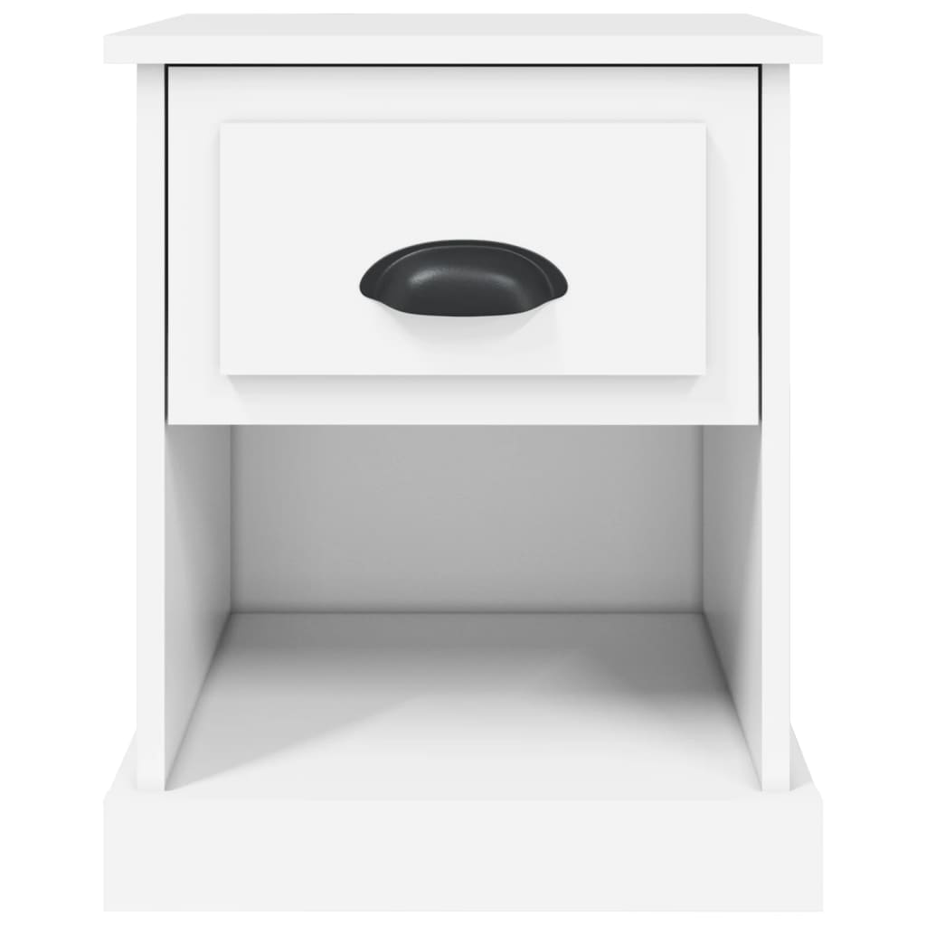 Berkfield Bedside Cabinet White 39x39x47.5 cm Engineered Wood