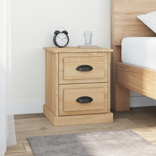 Berkfield Bedside Cabinets 2 pcs Sonoma Oak 39x39x47.5 cm Engineered Wood