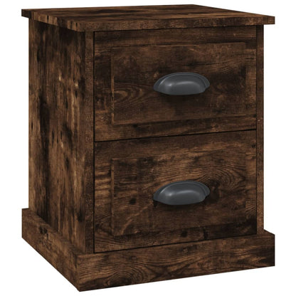 Berkfield Bedside Cabinet Smoked Oak 39x39x47.5 cm Engineered Wood