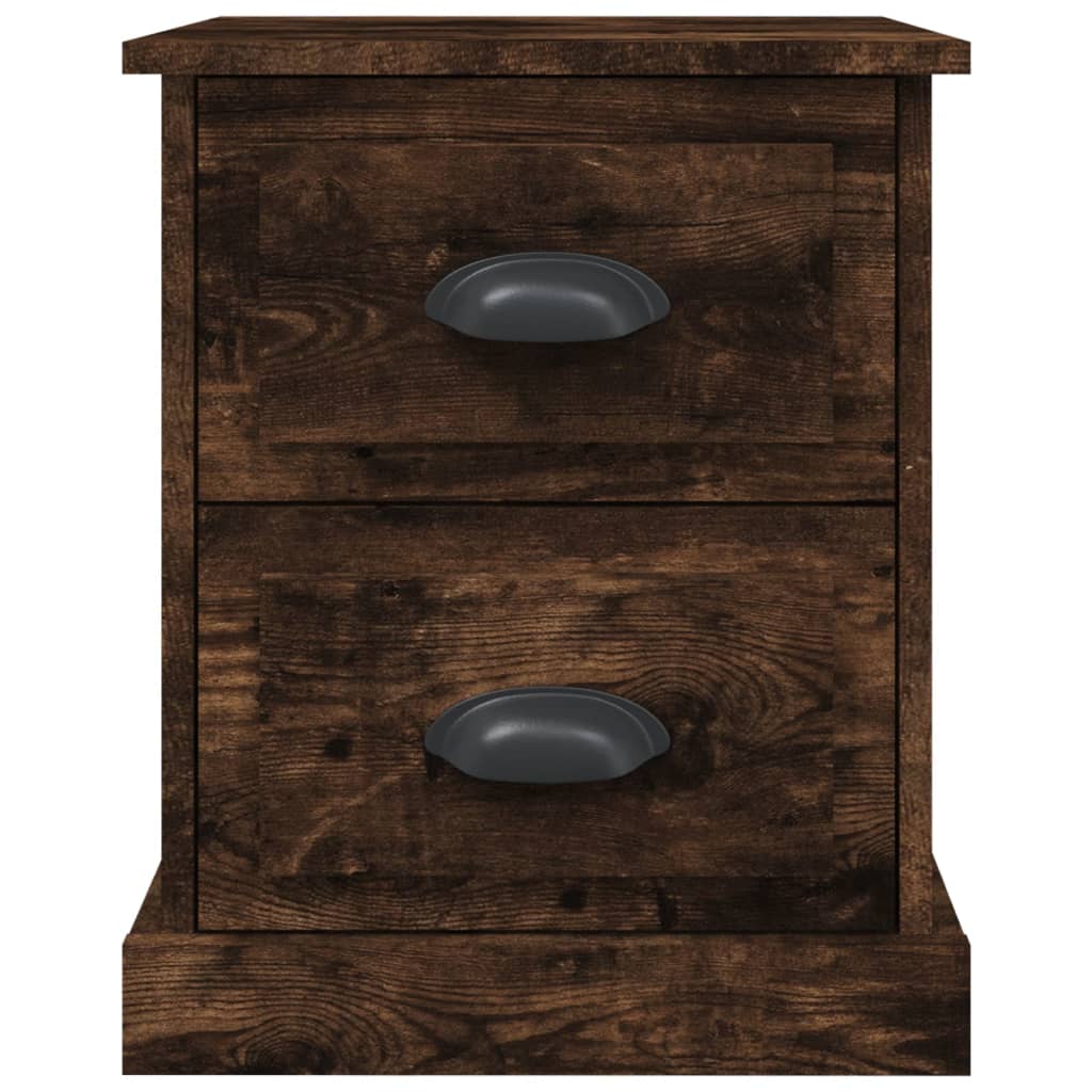 Berkfield Bedside Cabinet Smoked Oak 39x39x47.5 cm Engineered Wood
