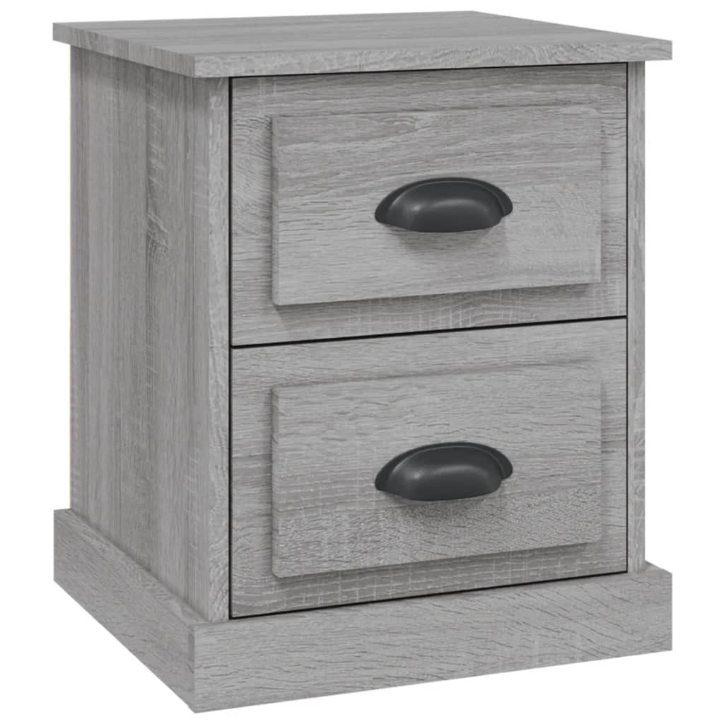 Berkfield Bedside Cabinet Grey Sonoma 39x39x47.5 cm Engineered Wood