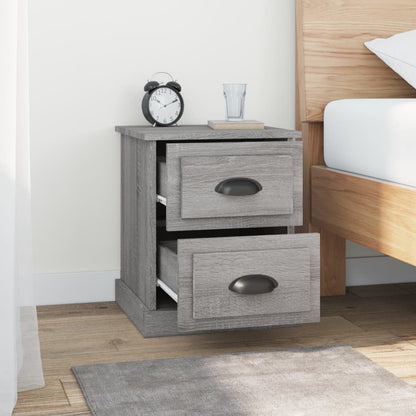 Berkfield Bedside Cabinet Grey Sonoma 39x39x47.5 cm Engineered Wood