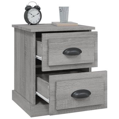 Berkfield Bedside Cabinet Grey Sonoma 39x39x47.5 cm Engineered Wood