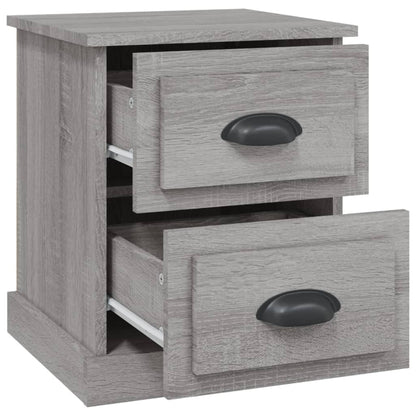 Berkfield Bedside Cabinet Grey Sonoma 39x39x47.5 cm Engineered Wood
