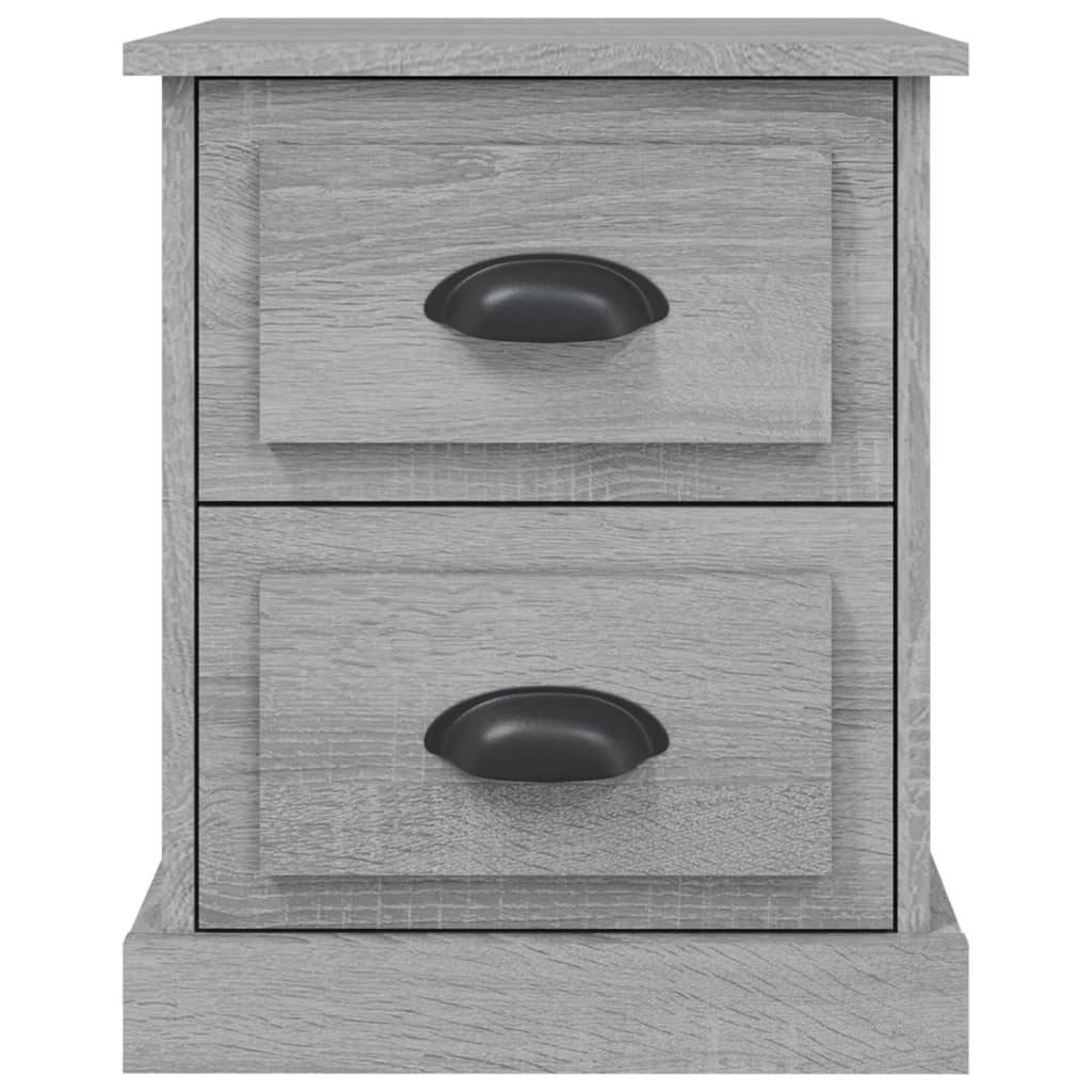 Berkfield Bedside Cabinet Grey Sonoma 39x39x47.5 cm Engineered Wood