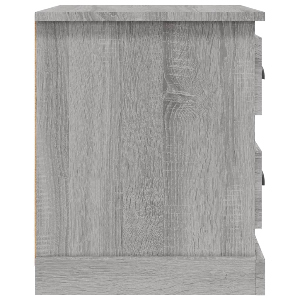 Berkfield Bedside Cabinet Grey Sonoma 39x39x47.5 cm Engineered Wood