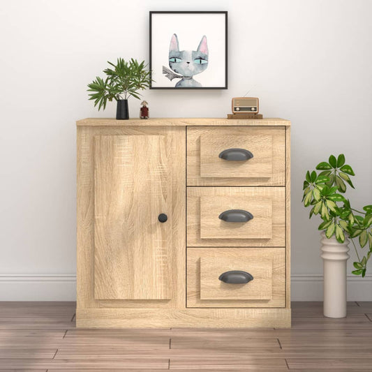 Berkfield Sideboard Sonoma Oak 70x35.5x67.5 cm Engineered Wood