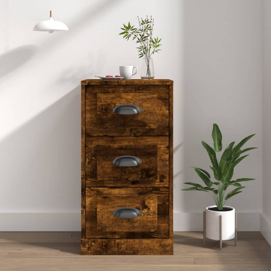 Berkfield Sideboard Smoked Oak 36x35.5x67.5 cm Engineered Wood