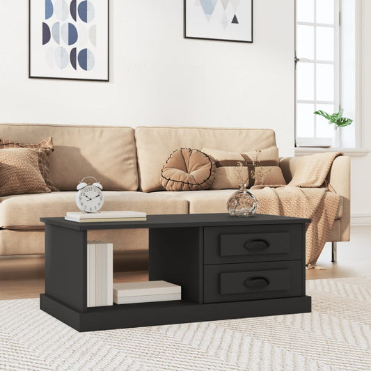 Berkfield Coffee Table Black 90x50x35 cm Engineered Wood